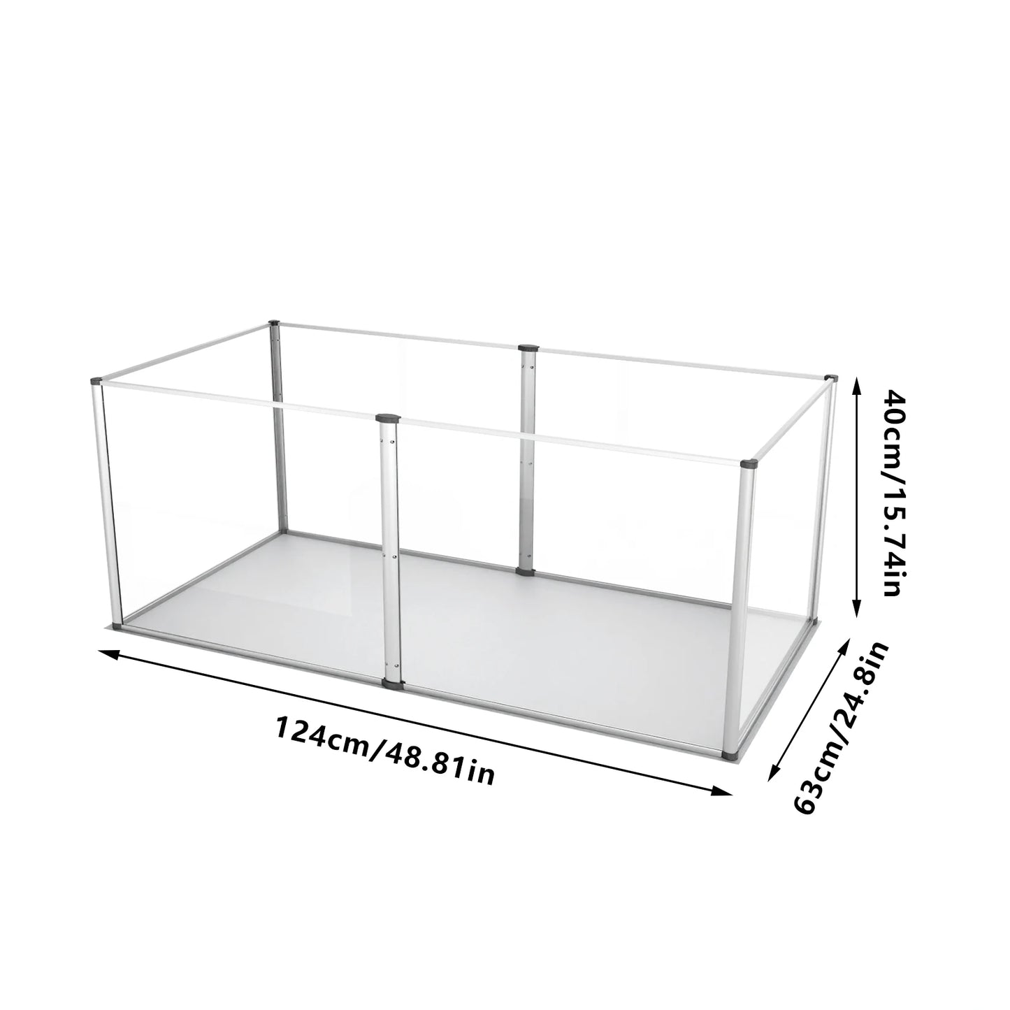 6 Panels Acrylic Pet Dog Playpen Indoor Waterproof Pad Puppy Crate Kennel Fence Cage for Guinea Pigs Hedgehogs