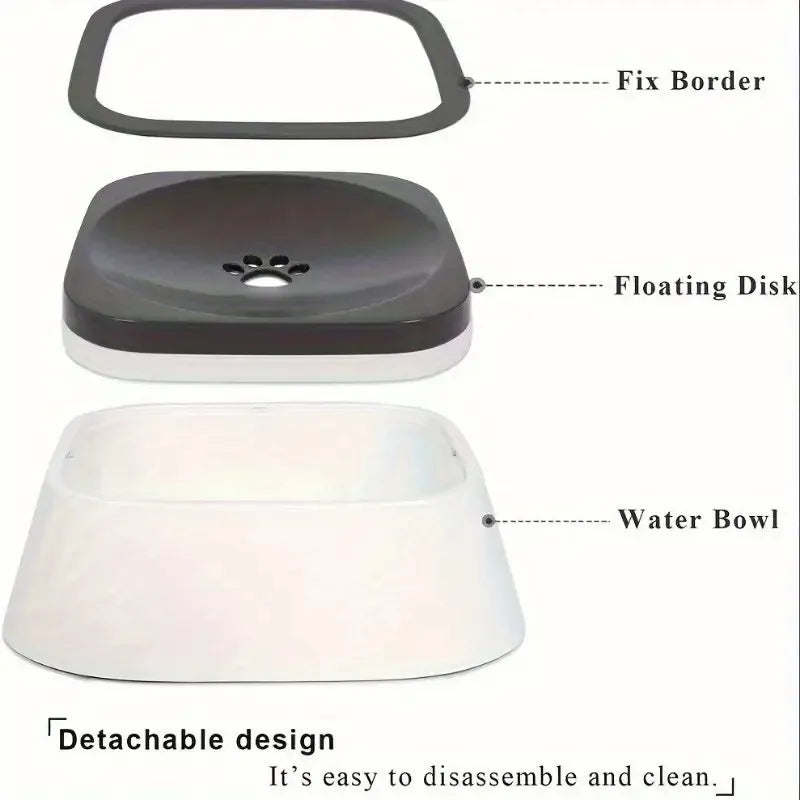 High-concerned Spill-Resistant Pet Water Bowl With Weather-Resistant Ultra-Drip-Guard
