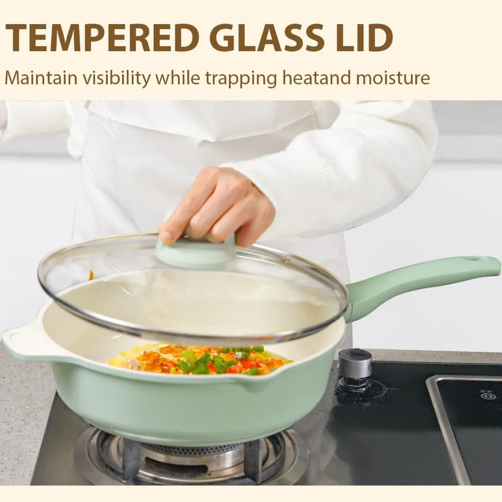 23 Piece Nonstick Cookware Set Casseroles And Pans