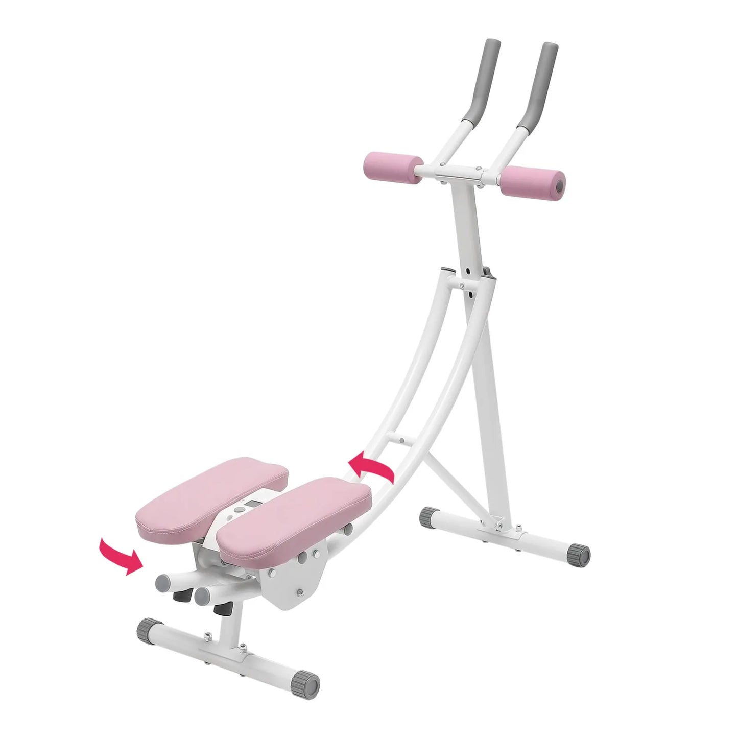 Ab Machine 150kg Weight Capacity Foldable Core and Abdominal Exercise Fitness Equipment for Home Gym