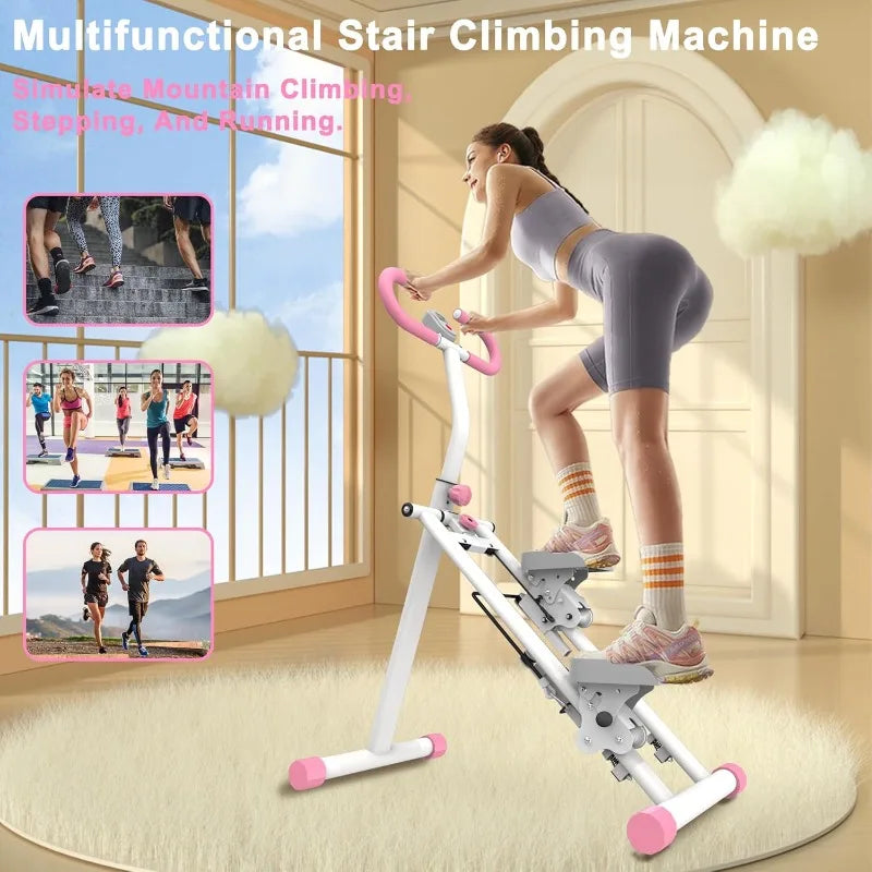 Stair Stepper for Home Upgrade Vertical Climber Workout Machine for Full Body Exercise Fitness Equipment