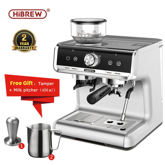 HiBREW Barista Pro 20 Bar Bean to Espresso Coffee Machine with Full Kit for Cafe Hotel Restaurant