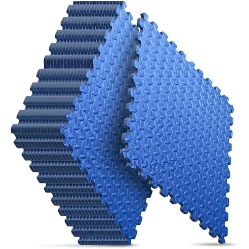 24 Inch x 24 Inch x ½ Inch 16 Tiles Home Gym Mat Puzzle Exercise Mat EVA Interlocking Foam Floor Tiles for Home Workout