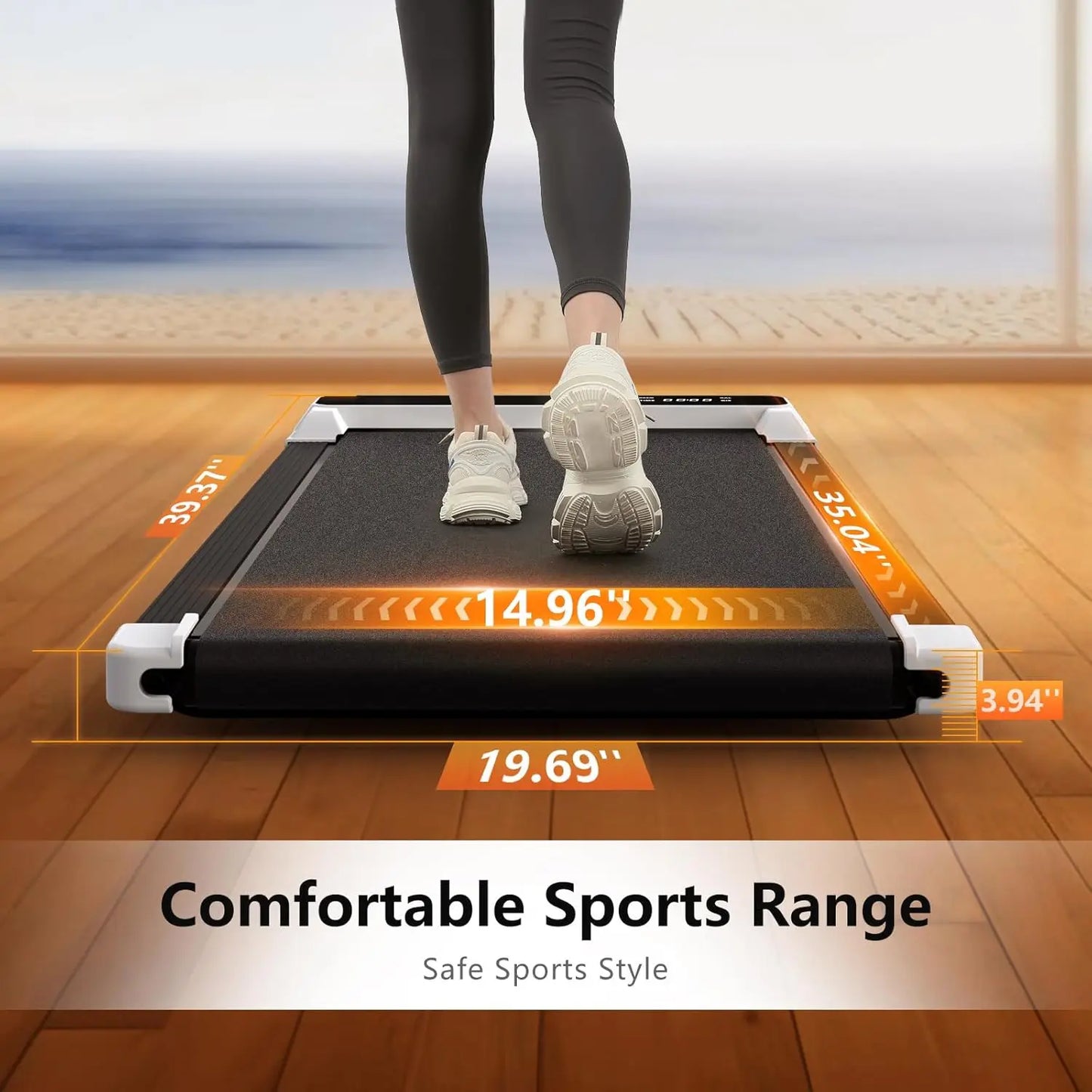 Walking Pad 2 In 1 For Walking And Jogging Under Desk Treadmill For Home Office With Remote Control Portable Walking Pad Tread